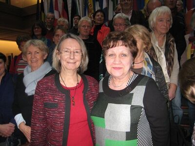 Von links: Evelyne Gebhardt (MdEP) und Nina Beck