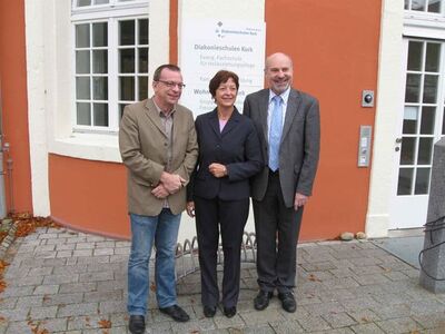 v.l.: Uwe Hengherr, Landtagskandidat Wahlkreis Kehl, Elvira Drobniski-Weiß, MdB, Rainer Arnold, MdB